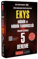 Pegem 2026 MEB EKYS Müdür ve Yardımcılığı 5 Deneme Pegem Akademi Yayınları
