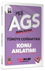 Yediiklim 2026 MEB-AGS Türkiye Coğrafyası Anlatımı Yediiklim Yayınları