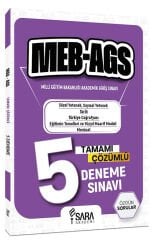 Şara Akademi MEB-AGS Tüm Dersler 5 Deneme Çözümlü Şara Akademi