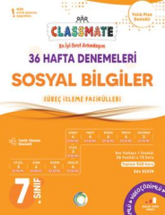 Okyanus 7. Sınıf Sosyal Bilgiler Classmate 36 Hafta Denemeleri Çözümlü Okyanus Yayınları