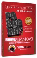 Yediiklim KPSS MEB-AGS ALES DGS YKS Paragraf Soru Bankası Çözümlü - Yusuf Bayraktar Yediiklim Yayınları