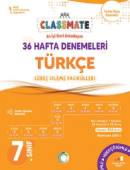 Okyanus 7. Sınıf Türkçe Classmate 36 Hafta Denemeleri Çözümlü Okyanus Yayınları