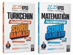 SÜPER FİYAT - İndeks Akademi 2025 KPSS Türkçe+Matematik Algoritması Soru Bankası 2 li Set İndeks Akademi Yayıncılık
