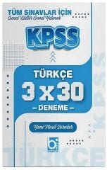 Bigelio 2026 KPSS Türkçe 3x30 Deneme Bigelio Yayıncılık