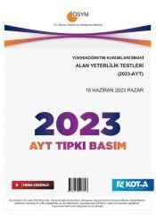 Kota 2023 YKS AYT Tıpkı Basım Çıkmış Sorular Kota Yayınları