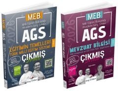 Dizgi Kitap 2026 MEB-AGS Eğitimin Temelleri +  Mevzuat Bilgisi Çıkmış Sorular 2 li Set Dizgi Kitap