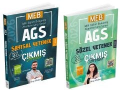 Dizgi Kitap 2026 MEB-AGS Sayısal + Sözel Yetenek Çıkmış Sorular 2 li Set Dizgi Kitap