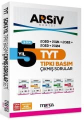 Marka 2025 YKS TYT Çıkmış Sorular Son 5 Yıl Tıpkı Basım Arşiv Serisi Çözümlü Marka Yayınları