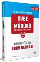 Editör 2025 GYS MEB Milli Eğitim Bakanlığı Şube Müdürü Soru Bankası Çözümlü Görevde Yükselme Editör Yayınları