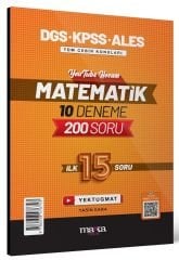 Marka 2025 DGS KPSS ALES Matematik YouTube Hocam İlk 15 Soru 10 Deneme Video Çözümlü Yektuğ Mat - Yasin Kara Marka Yayınları