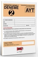 SÜPER FİYAT - Yargı YKS AYT Türkiye Geneli Deneme-2 Yargı Yayınları