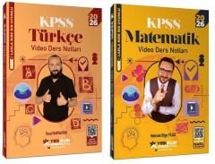 Yediiklim 2026 KPSS Türkçe + Matematik Atölye Video Ders Notları 2 li Set Yediiklim Yayınları