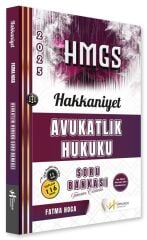VİP Hukuk 2025 HAKKANİYET HMGS Avukatlık Hukuku Soru Bankası Çözümlü - Fatma Hoca VİP Hukuk Yayıncılık