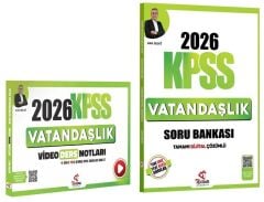 Tekrar Akademi 2026 KPSS Vatandaşlık Video Ders Notları + Soru Bankası 2 li Set - Can Selvi Tekrar Akademi Yayınları