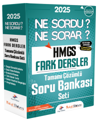 Dizgi Kitap 2025 HMGS Fark Dersler Ne Sordu Ne Sorar Soru Bankası Modüler Set Çözümlü Dizgi Kitap