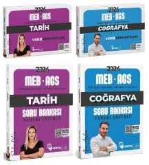 Hoca Kafası 2026 MEB-AGS Tarih + Coğrafya Video Ders Notları + Soru Bankası 4 lü Set Hoca Kafası Yayınları