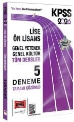 Yargı 2026 KPSS Lise Ön Lisans 5 Deneme Çözümlü Yargı Yayınları
