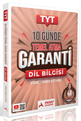 Paraf Akademi YKS TYT Dil Bilgisi Türkçenin Matematiği 10 Günde Temel Atma Garanti Video Ders Kitabı - Gamze Özdin Paraf Akademi Yayınları
