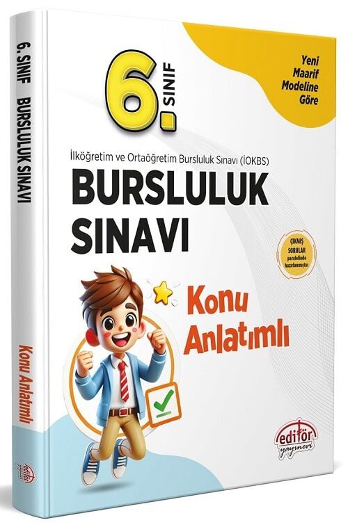 Editör 6. Sınıf İOKBS Bursluluk Sınavı Konu Anlatımlı Editör Yayınları