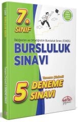 Editör 7. Sınıf İOKBS Bursluluk Sınavı 5 Deneme Çözümlü Editör Yayınları