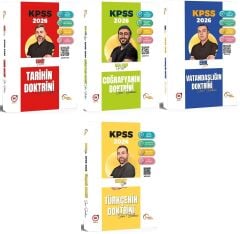 Doktrin 2026 KPSS Tarih + Coğrafya + Vatandaşlık + Türkçe Doktrini Soru Bankası 4 lü Set Doktrin Yayınları