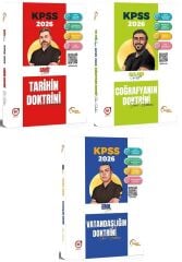 Doktrin 2026 KPSS Tarih + Coğrafya + Vatandaşlık Doktrini Soru Bankası 3 lü Set Doktrin Yayınları