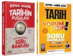 CBA + İndeks 2026 KPSS Tarihin Pusulası + Yorum Sizin Soru Bankası 2 li Set - İsmail Adıgüzel, Aydın Yüce CBA + İndeks Akademi Yayınları