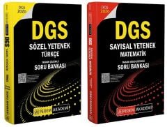 Pegem 2026 DGS Türkçe Sözel Mantık + Matematik Sayısal Mantık Soru Bankası 2 li Set Pegem Akademi Yayınları