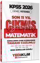 Yediiklim 2026 KPSS Matematik Çıkmış Sorular Son 11 Yıl Konularına Göre Çözümlü Yediiklim Yayınları