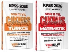 Yediiklim 2026 KPSS Türkçe + Matematik Çıkmış Sorular Son 11 Yıl Konularına Göre 2 li Set Yediiklim Yayınları