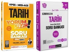 Pegem + İndeks 2026 KPSS Tarih Ezberbozan + Yorum Sizin Soru Bankası 2 li Set - Aydın Yüce Pegem + İndeks Akademi Yayınları