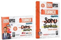 İndeks Akademi 2026 KPSS Türkçe Akademisi Video Ders Notları + Soru Bankası 2 li Set - Berk Ekici İndeks Akademi Yayıncılık