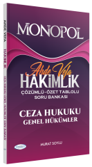 SÜPER FİYAT - Monopol Hakimlik Ahde Vefa Ceza Hukuku Genel Hükümler Soru Bankası Çözümlü Monopol Yayınları