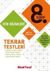 Blok Test 8. Sınıf Fen Bilimleri Tekrar Testleri Blok Test Yayınları