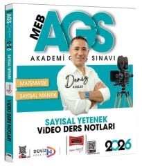 Yargı 2026 MEB-AGS Sayısal Yetenek Video Ders Notları - Deniz Atalay Yargı Yayınları