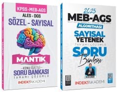 SÜPER FİYAT - İndeks Akademi 2025 MEB-AGS Algoritması Sözel + Sayısal Mantık Soru Bankası 2 li Set - Metin Şimşek İndeks Akademi Yayıncılık