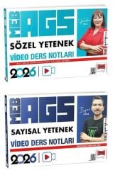 Yargı 2026 MEB-AGS Sözel + Sayısal Yetenek Video Ders Notları 2 li Set Yargı Yayınları