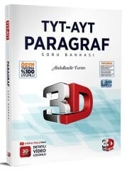 3D Yayınları YKS TYT AYT Paragraf Soru Bankası Çözümlü 3D Yayınları