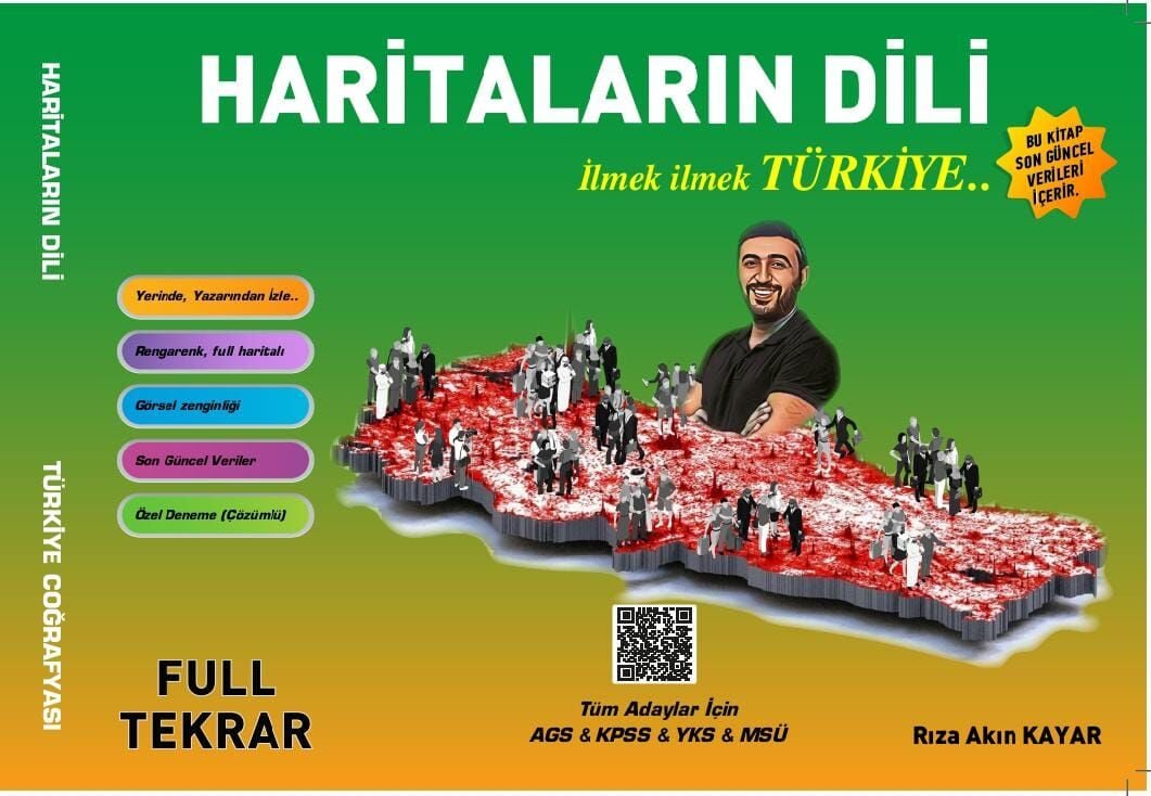Rıza Akın Kayar KPSS MEB-AGS YKS MSÜ Türkiye Coğrafyası Haritaların Dili Full Tekrar Rıza Akın Kayar
