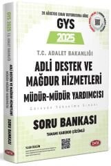 Data 2025 GYS Adalet Bakanlığı Adli Destek ve Mağdur Hizmetleri Müdür-Müdür Yardımcısı Soru Bankası Çözümlü Görevde Yükselme Data Yayınları