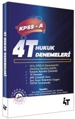 4T Yayınları KPSS A Grubu Hukuk 10 Deneme Çözümlü 4T Yayınları