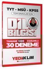Yediiklim 2026 TYT MSÜ KPSS Dil Bilgisi 30 Deneme Çözümlü - Zarif Yoldaş Kurt Yediiklim Yayınları