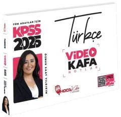 SÜPER FİYAT - Hoca Kafası 2025 KPSS Türkçe Video Kafa Notlar - Öznur Saat Yıldırım Hoca Kafası Yayınları