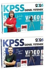 Yargı 2026 KPSS Türkçe + Matematik Video Ders Notları 2 li Set Yargı Yayınları
