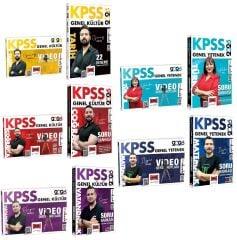 Yargı 2026 KPSS Genel Yetenek Genel Kültür Video Ders Notları + Soru Bankası 10 lu Set Yargı Yayınları
