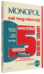 SÜPER FİYAT - Monopol 2024 Adli Yargı Hakimliği 5 Deneme Çözümlü Monopol Yayınları