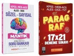 İndeks + EVP Akademi KPSS MEB-AGS ALES DGS Sözel-Sayısal Mantık Konu Özetli Soru Bankası + Paragraf 21 Deneme 2 li Set İndeks + EVP Akademi Yayıncılık