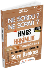 Dizgi Kitap 2025 Hukuk Atölyesi HMGS Hakimlik Ceza Hukuku Özel Hükümler Ne Sordu Ne Sorar Soru Bankası Çözümlü - Murat Soylu Dizgi Kitap