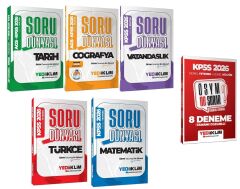 Yediiklim 2026 KPSS Genel Yetenek Genel Kültür Soru Dünyası Soru Bankası + 8  Deneme 6 lı Set Yediiklim Yayınları