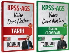 Tonyukuk 2026 KPSS MEB-AGS Tarih + Türkiye Coğrafyası Video Ders Notları 2 li Set - Yasin Korkut, Selman Kılınç Tonyukuk Yayıncılık